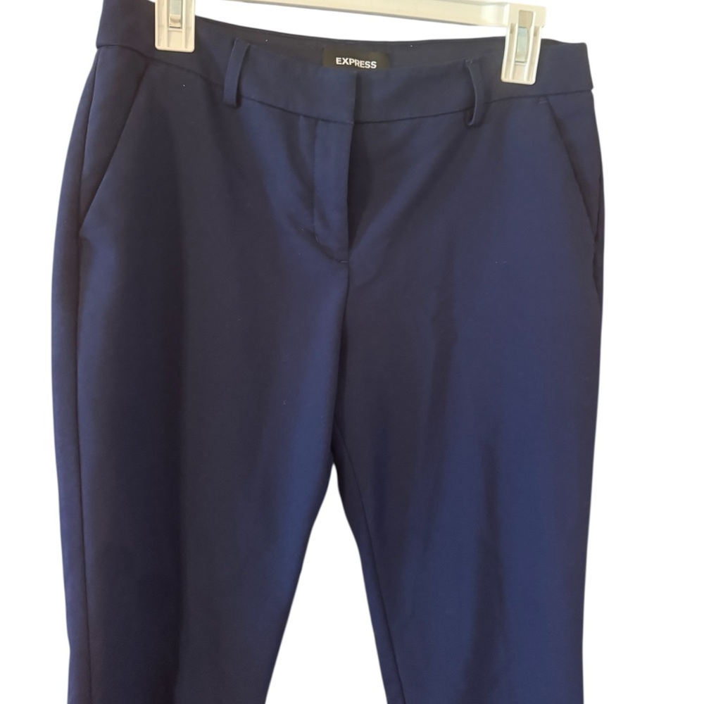 Express Navy Blue Ankle Work Pants – Mid Rise – Size 8
